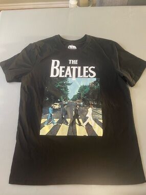 Beatles Black Abbey Road Band Tee Size Medium